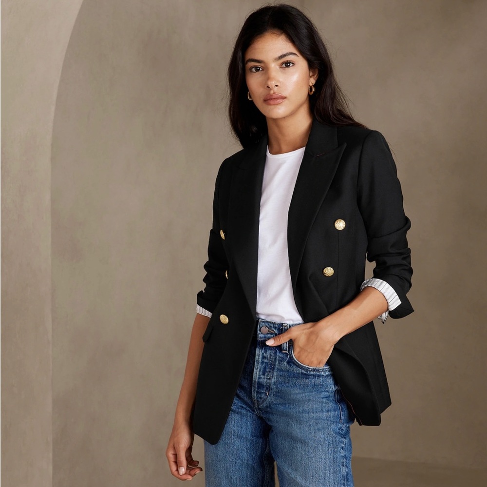 Banana Republic Logo-Button Blazer Like New
